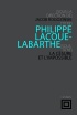 couverture de PHILIPPE LACOUE-LABARTHE