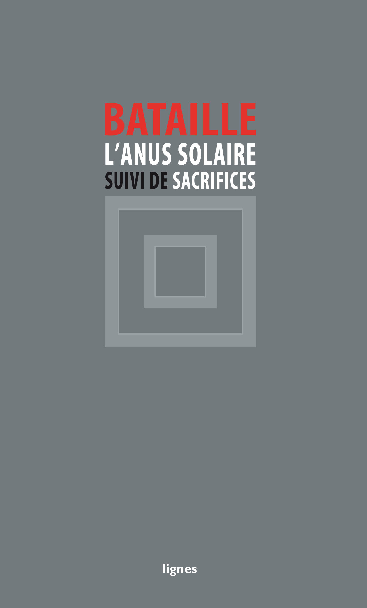 couverture de L'ANUS SOLAIRE & SACRIFICES
