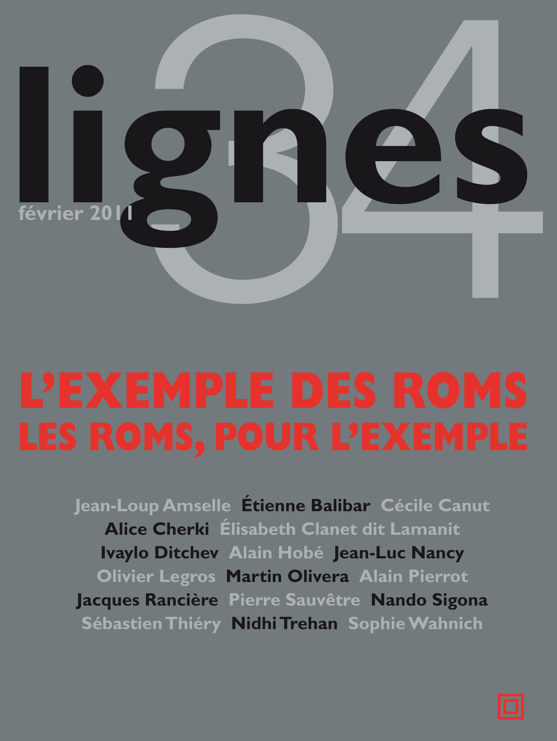 couverture de L'EXEMPLE DES ROMS / LES ROMS, POUR L'EXEMPLE