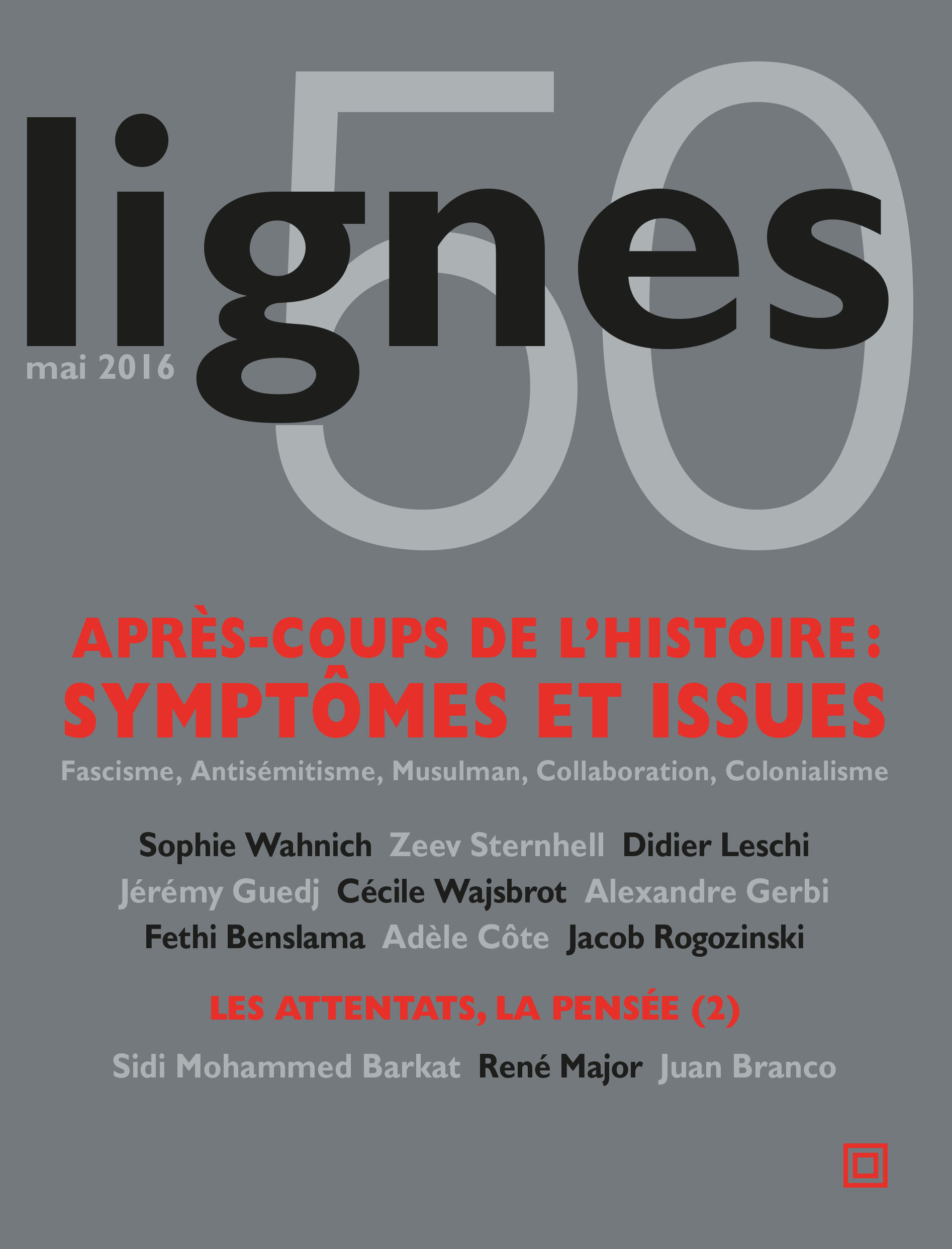 couverture de APRÈS-COUPS DE L'HISTOIRE : SYMPTÔMES ET ISSUES