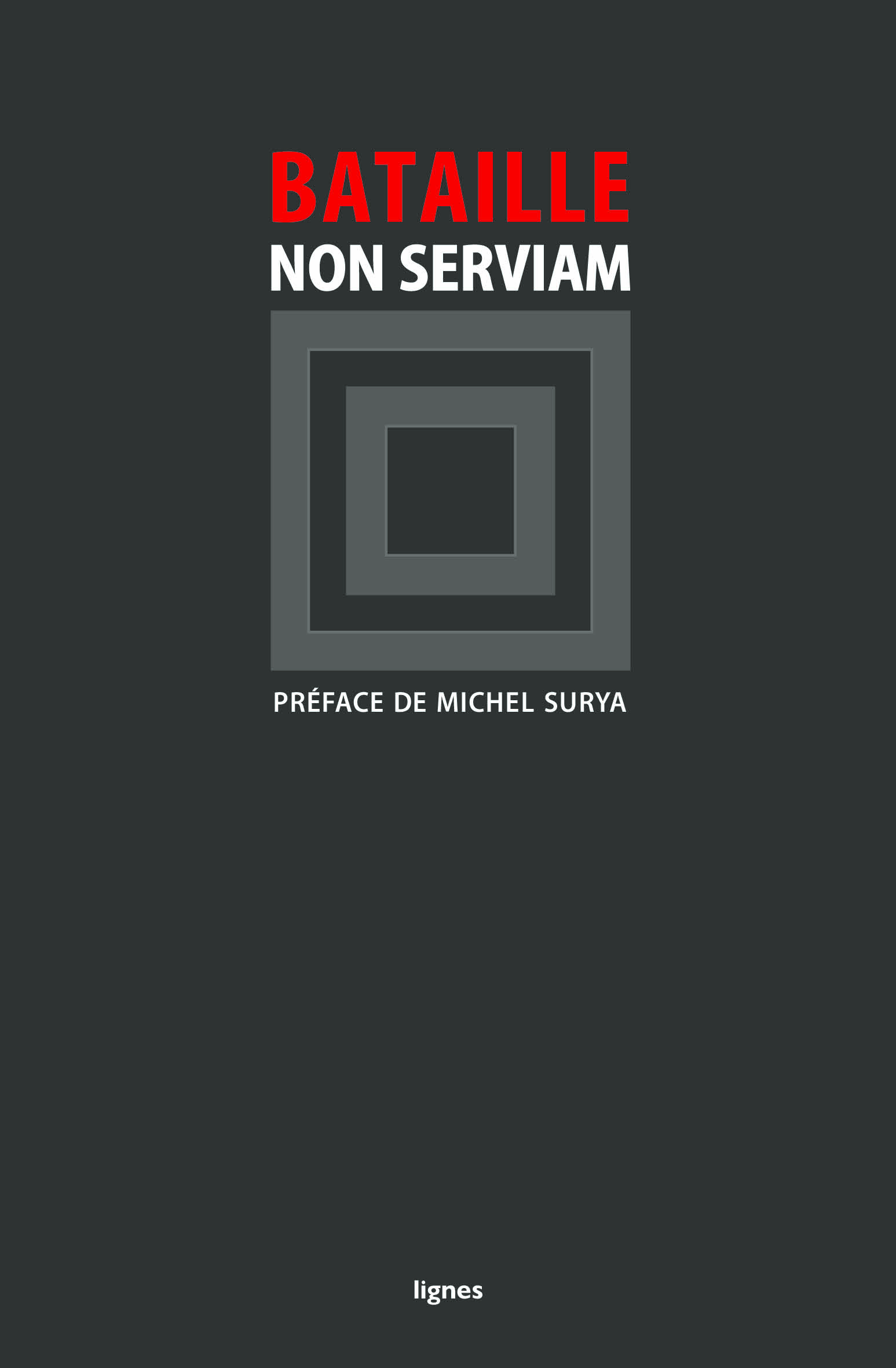 couverture de NON SERVIAM