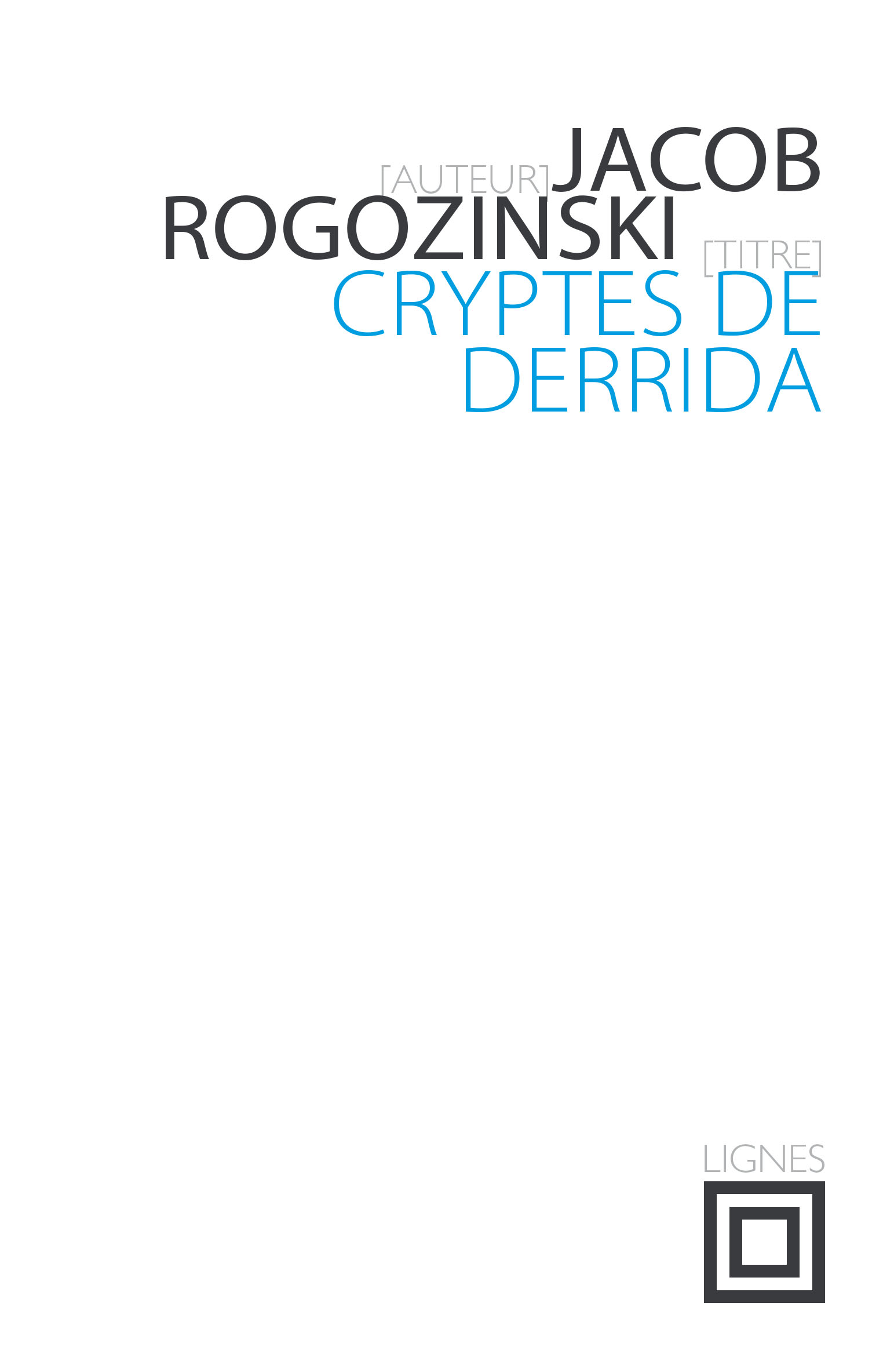 couverture de CRYPTES DE DERRIDA