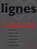 couverture de DE LA POSSIBILITE POLITIQUE ET DES POLITIQUES POSSIBLES