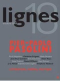 couverture de PIER PAOLO PASOLINI