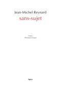 couverture de SANS-SUJET